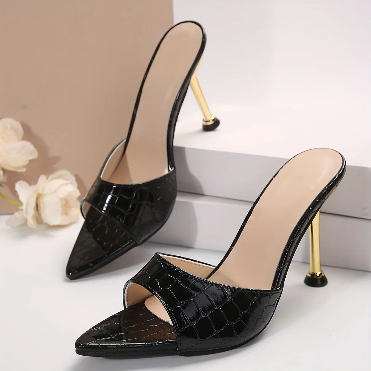 Sandales Glamour Croco