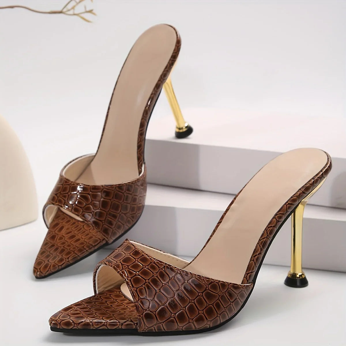 Sandales Glamour Croco